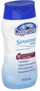 coppertone sunscreen for eczema?